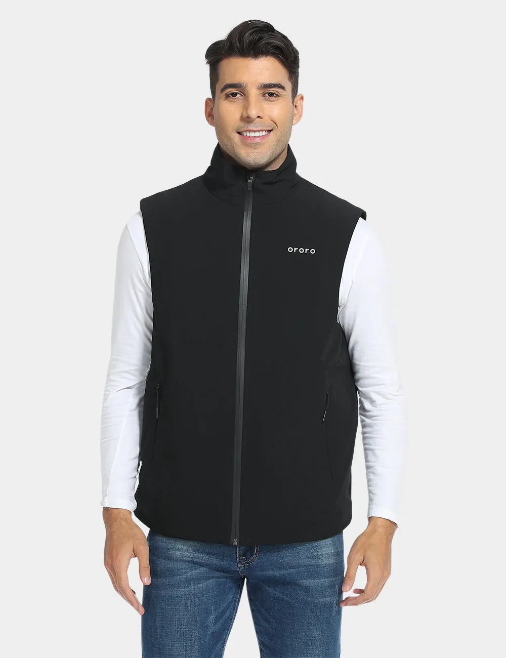 Men's Heated PrimaLoft® Golf Vest - Black