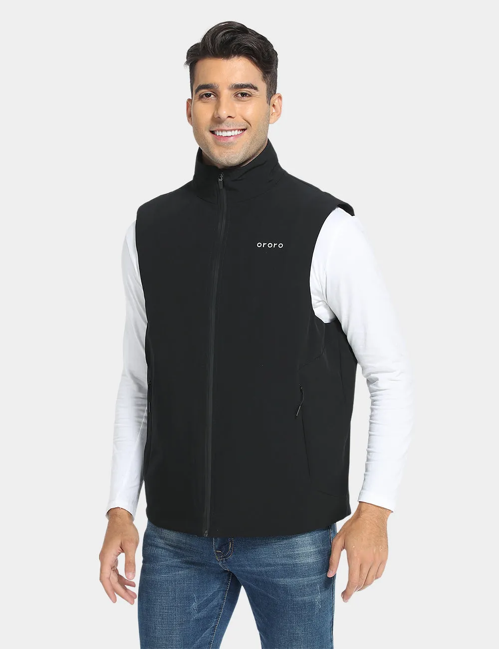 Men's Heated PrimaLoft® Golf Vest - Black