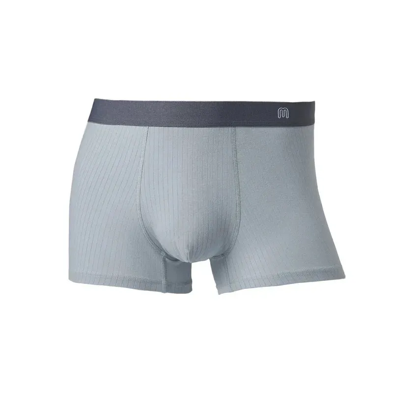 Men's Seamless Antibacterial Cotton Boxers Shorts - Large Size