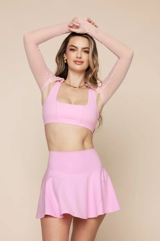 Mesh Corset Shrug - Bubblegum