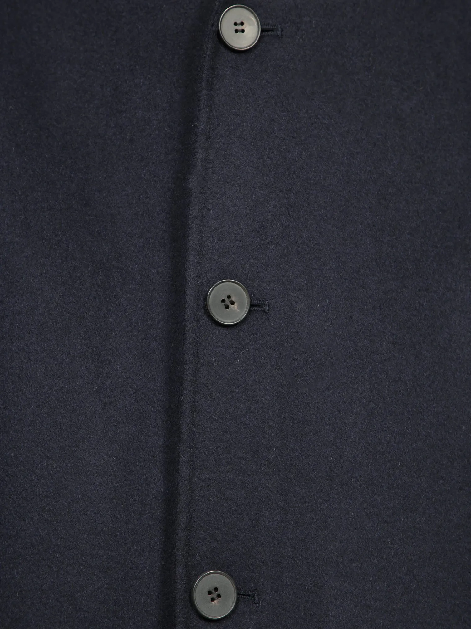 Midnight Blue Wool Coat