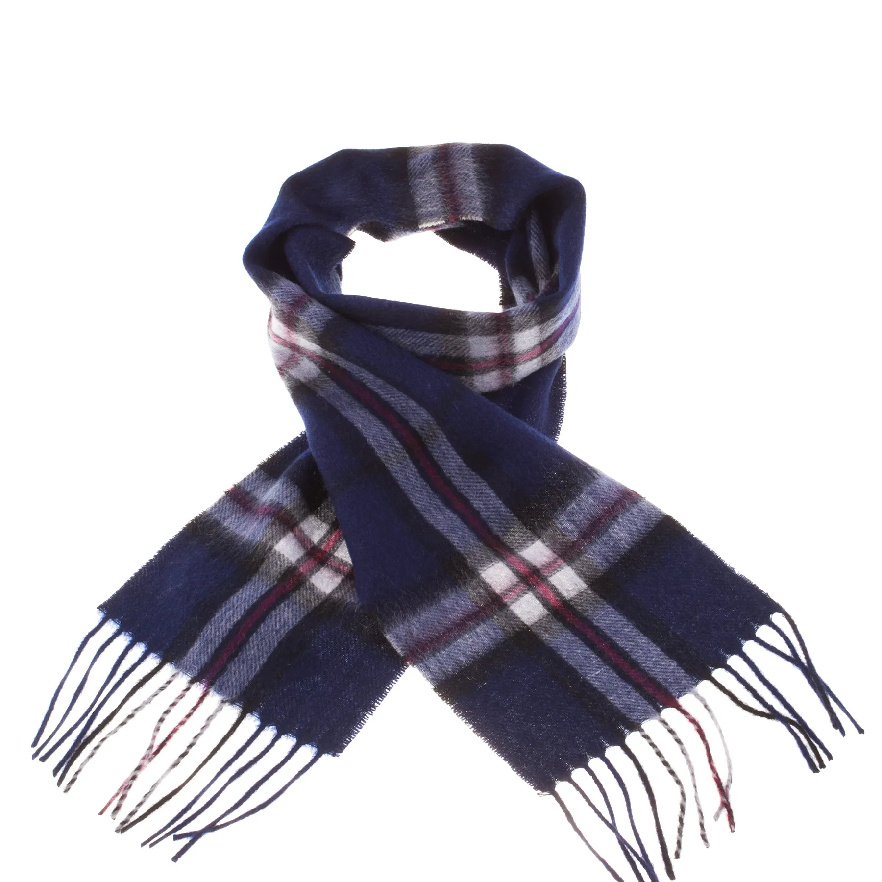 Mini Edinburgh Lambswool Scarf  Thomson Navy