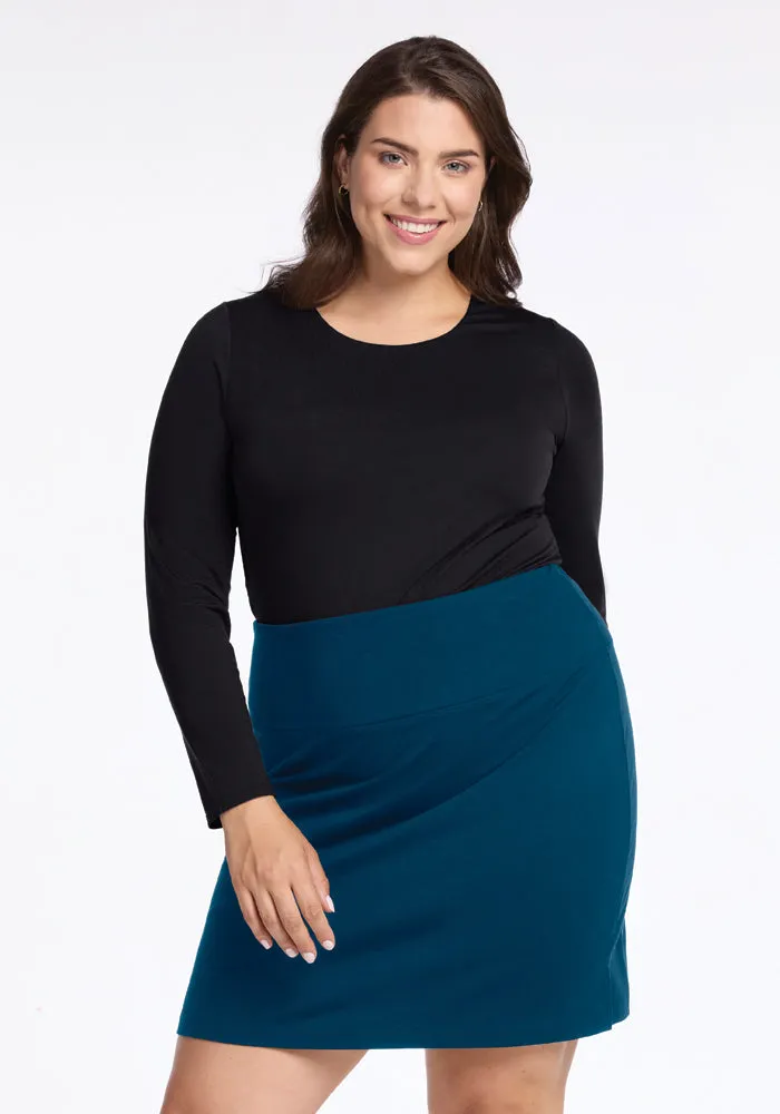 Monroe Knee Length Skirt - Real Teal