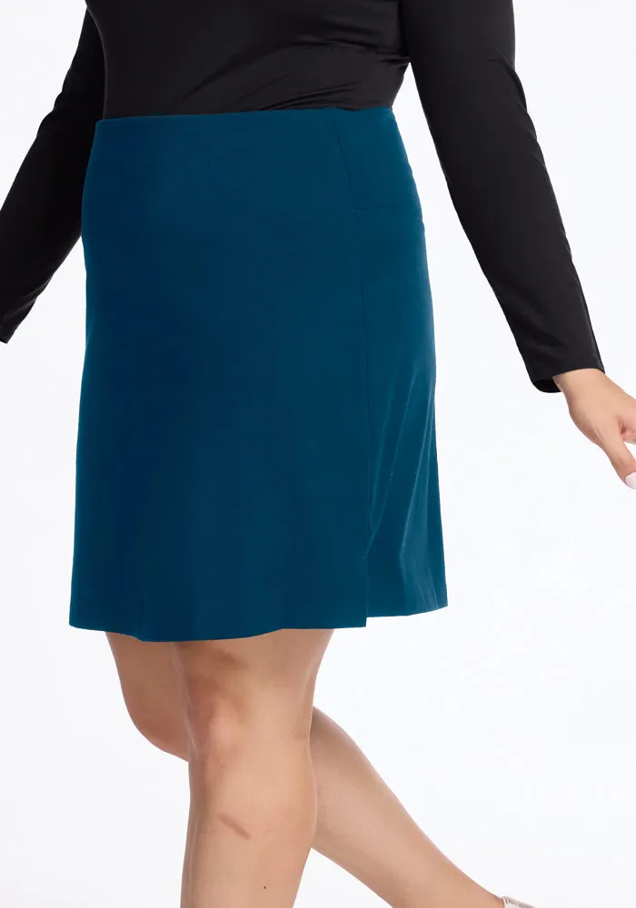 Monroe Knee Length Skirt - Real Teal