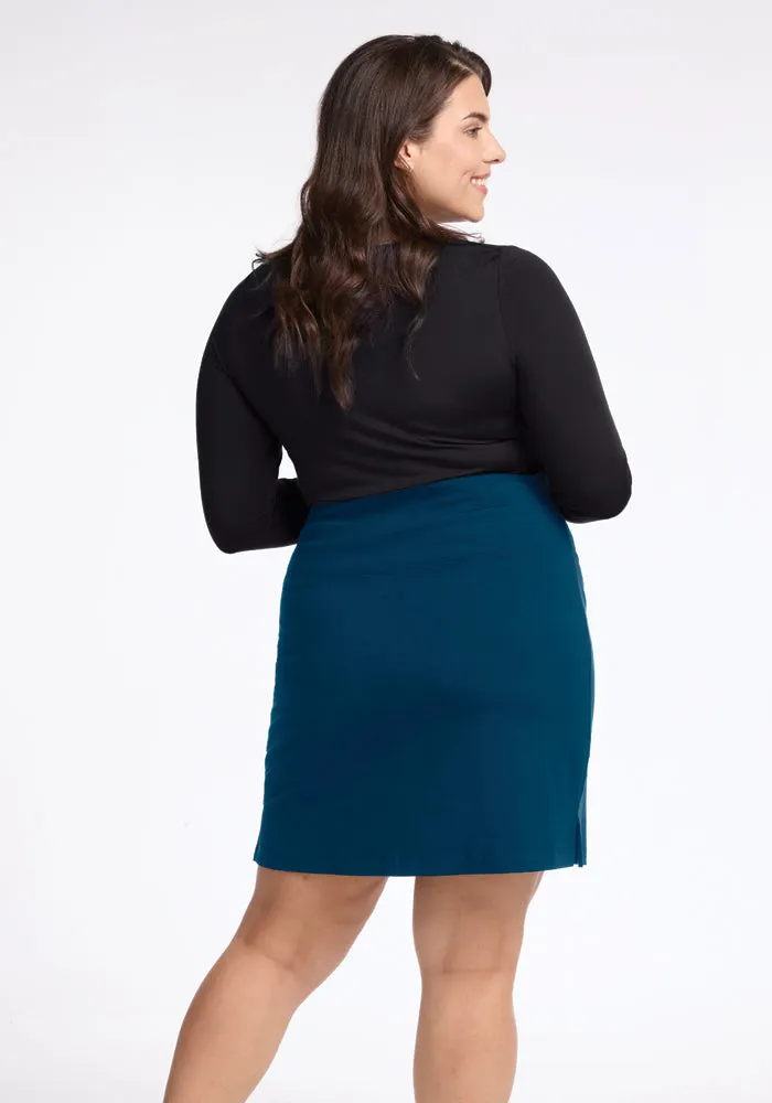 Monroe Knee Length Skirt - Real Teal