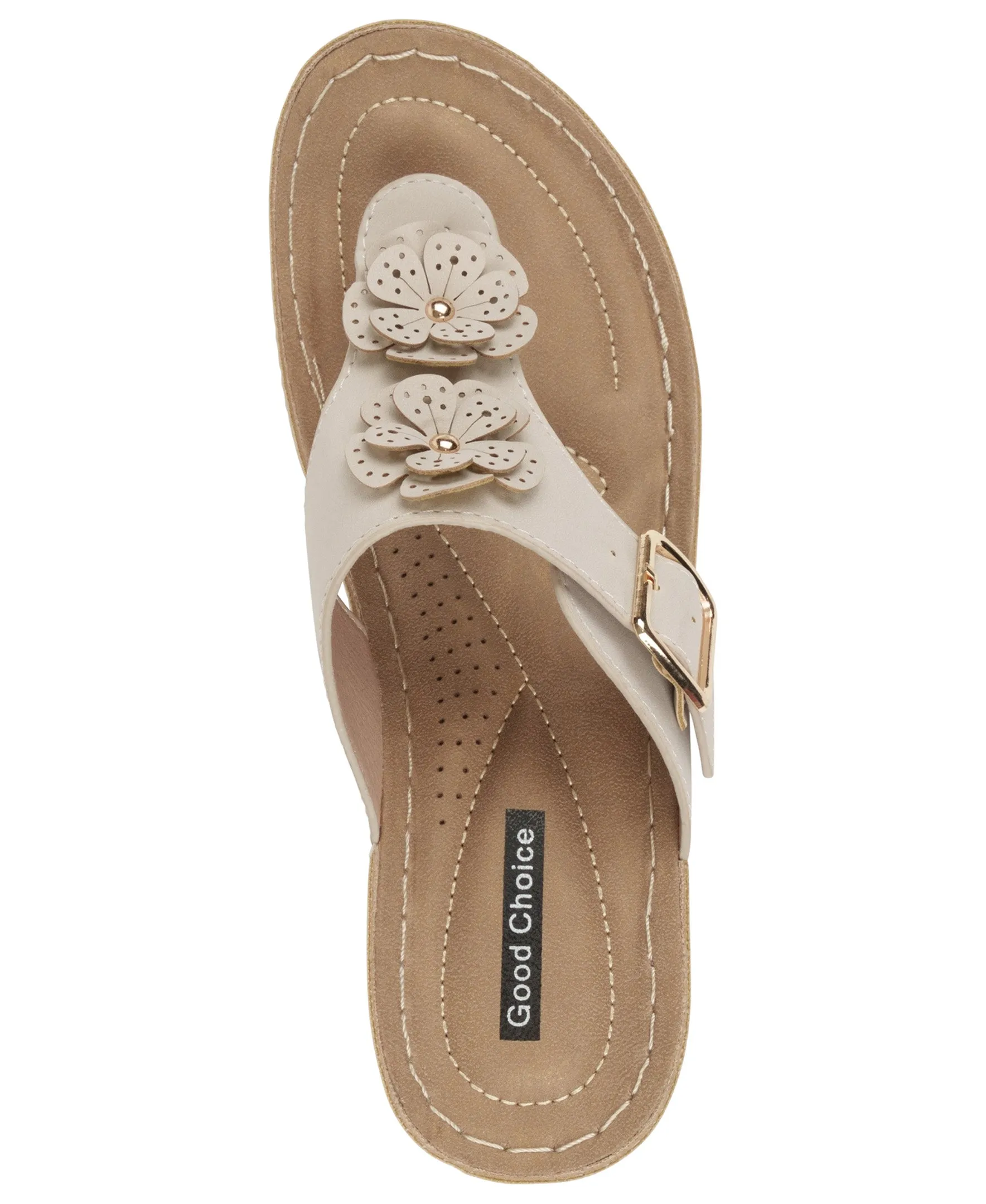 Narbone Natural Wedge Sandals