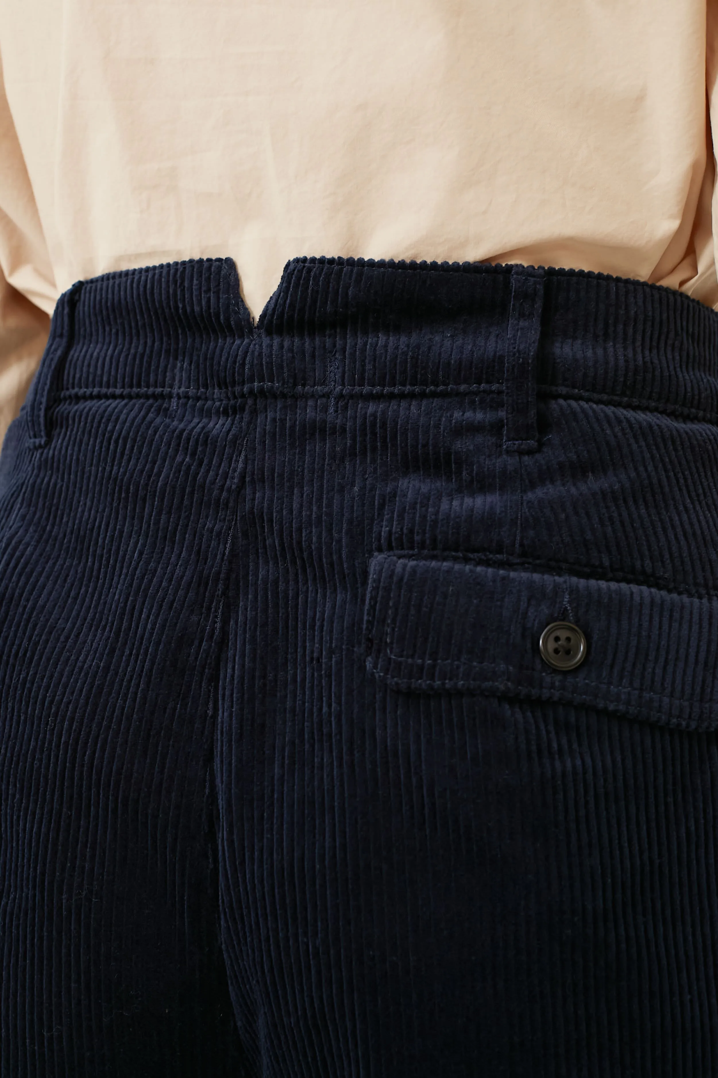 Navy Rugged Corduroy Boy Pant