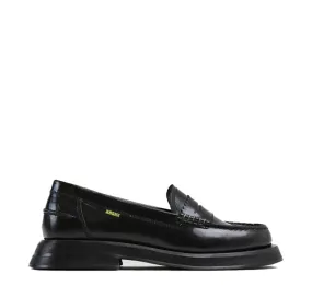 New Frizo Black Leather Loafers