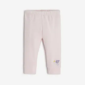 Newborn girls' purple leggings