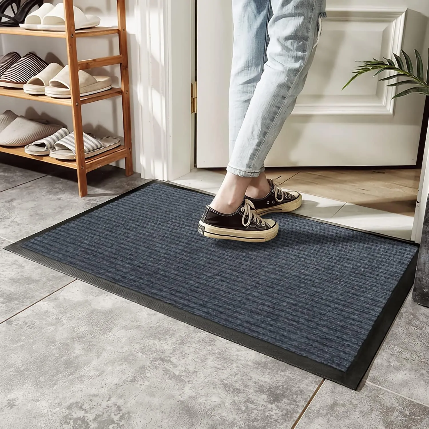 Non-Slip Durable Indoor/Outdoor Door Mat - 80x120cm