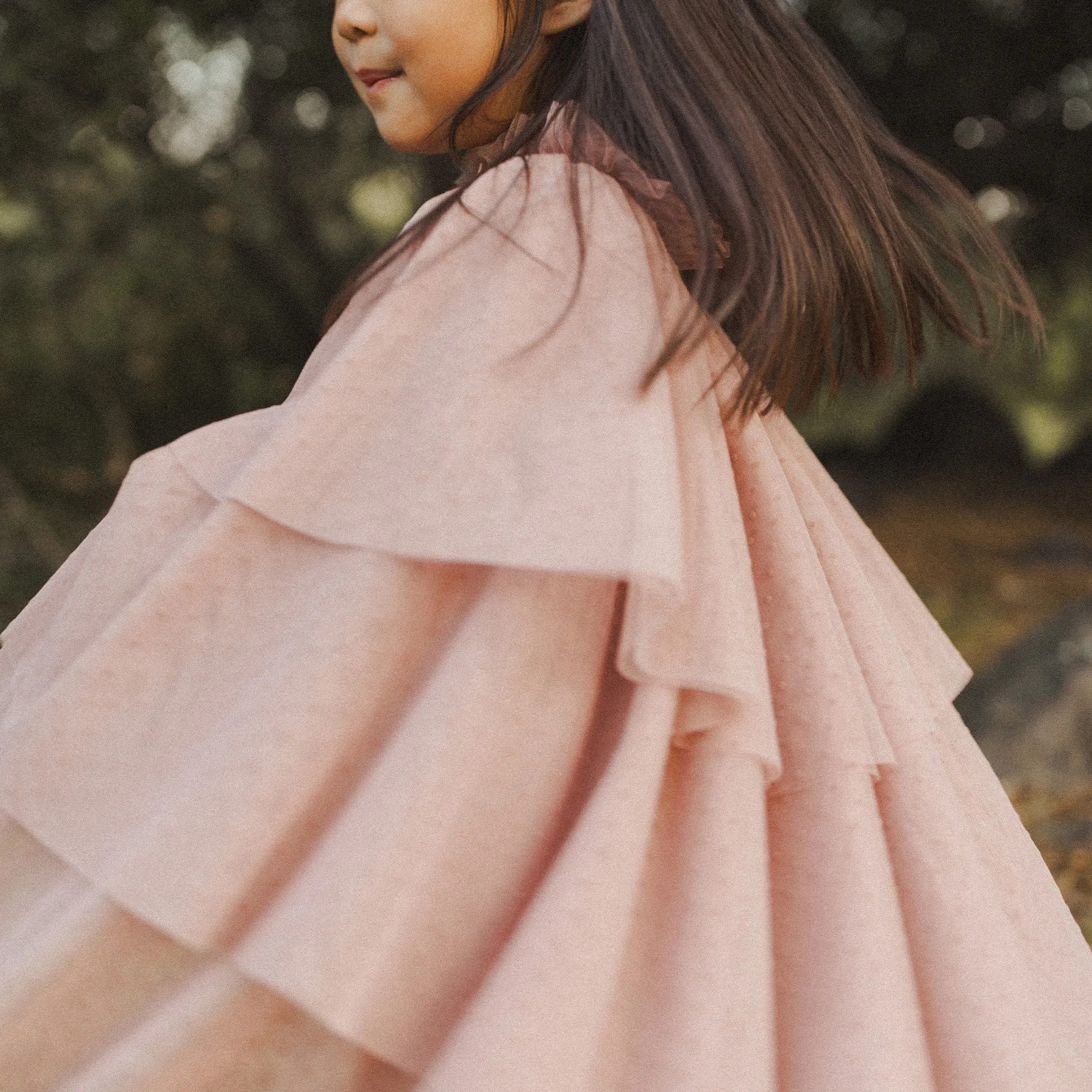 NORALEE - Tulle Cape | Dusty Rose