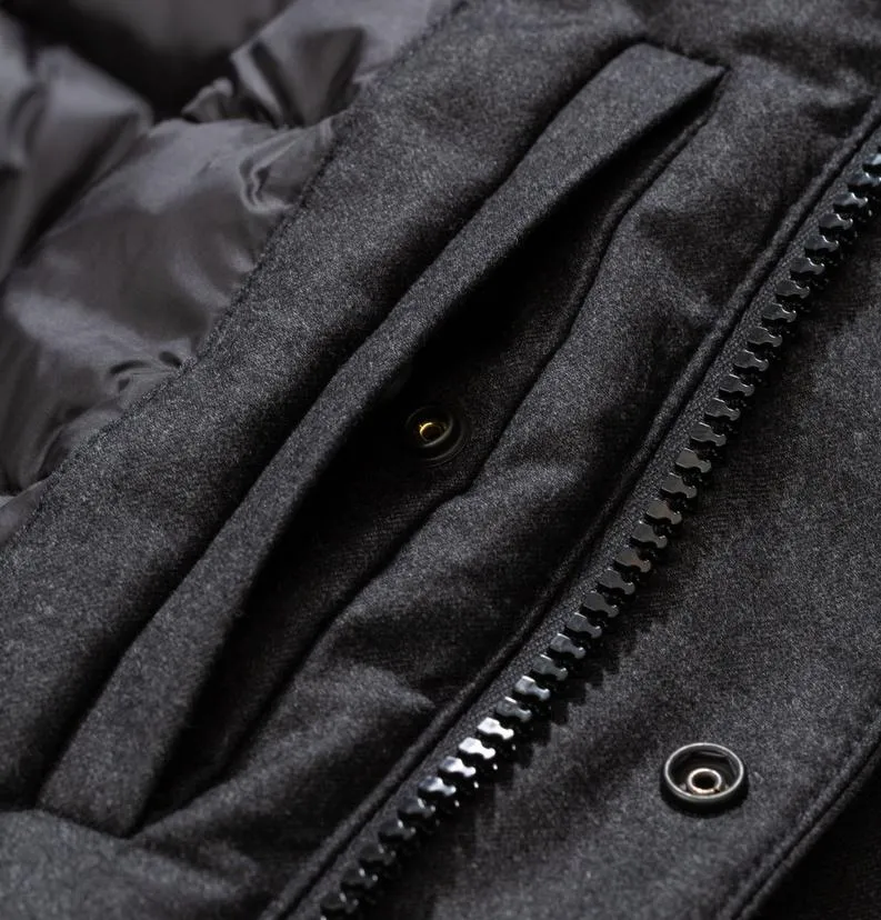 Norse Projects Fyn Technical Wool Jacket – Charcoal Melange