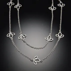 Open Leaf Chain Necklace