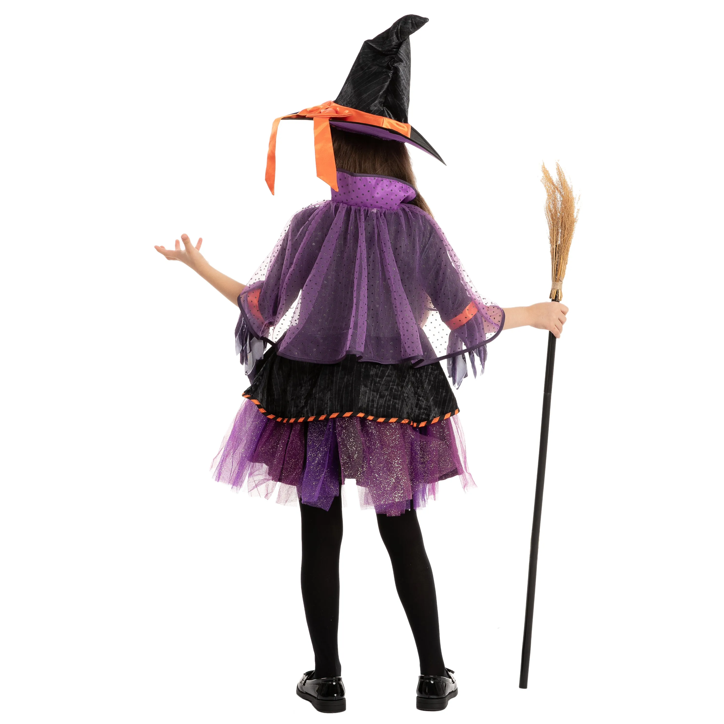 Orange and Purple Witch Cosplay Costume - Child