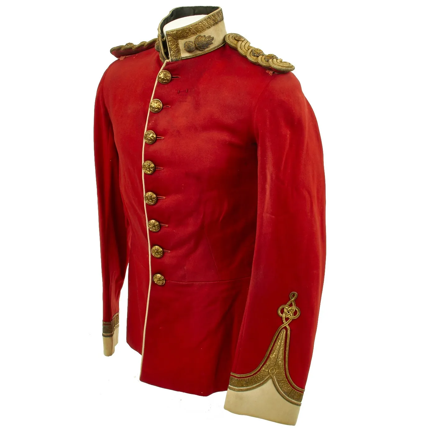 Original British Victorian Lancashire Fusiliers Officer Tunic Circa 1881 - 1902