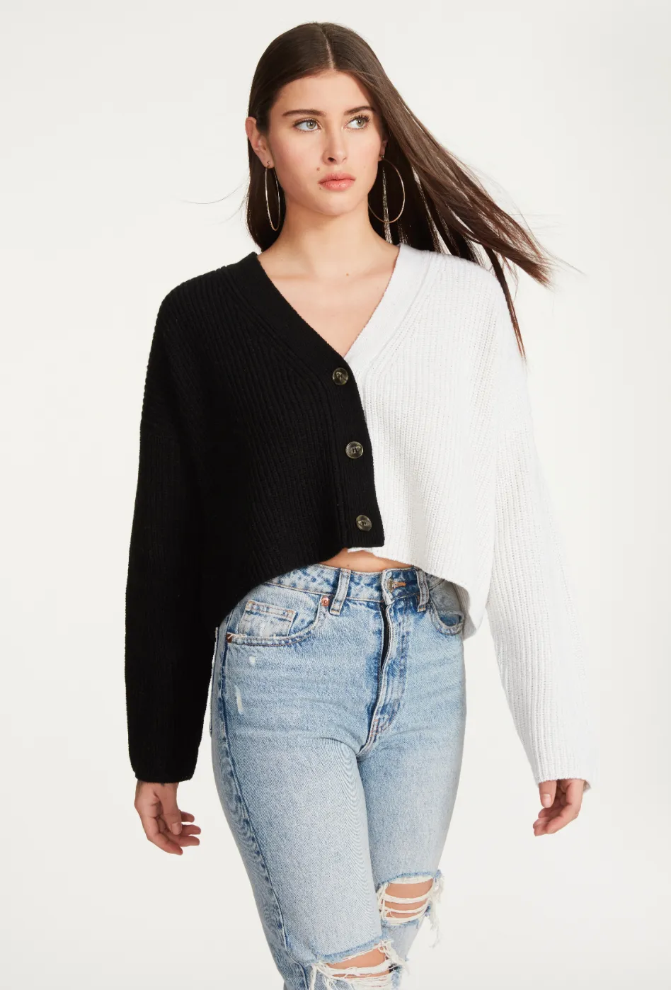 Paxton Cardigan - Black / Ivory