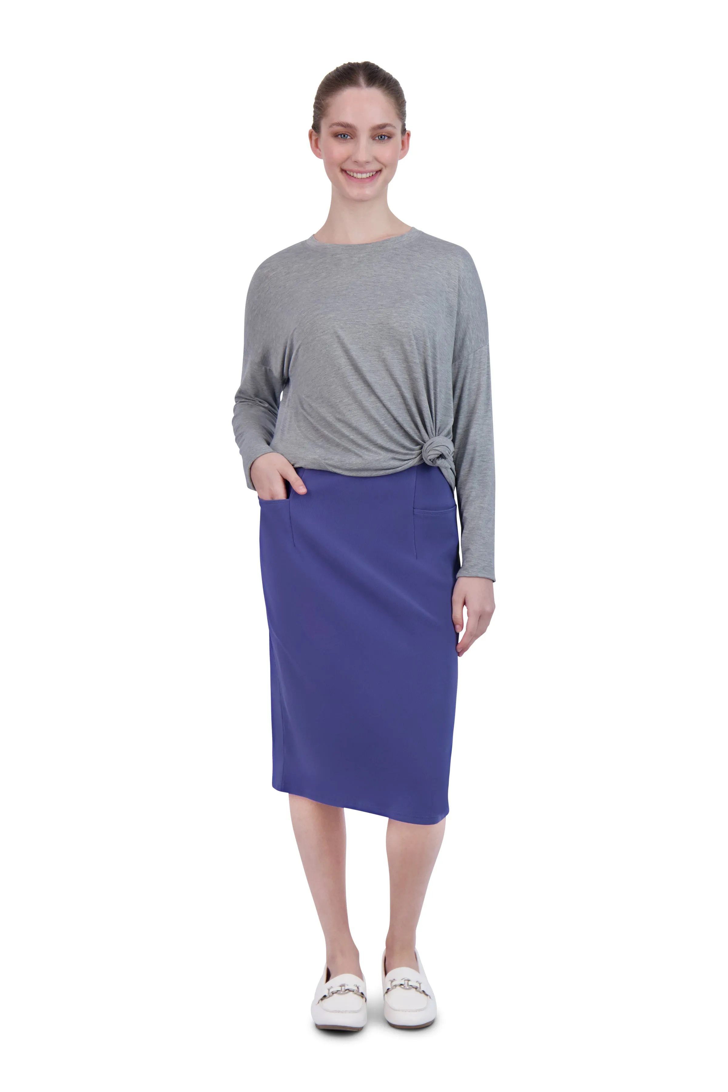 Perfect Fit Pencil Skirt 24" - Marlin (final-sale)