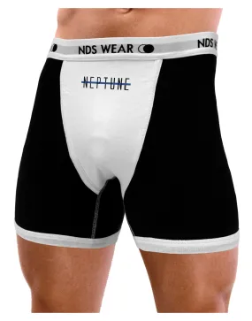 Planet Neptune Text Only Mens Boxer Brief Underwear