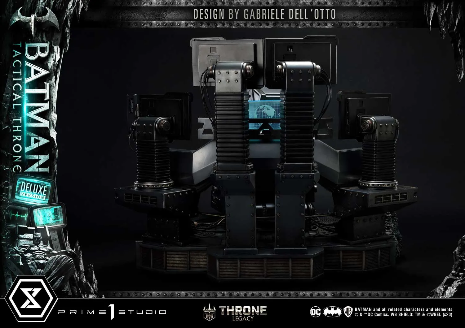 PRE-ORDER: Prime 1 Studio Batman Tactical Throne "Design by Gabriele Dell'Otto" DX Bonus Version LE 300 1/4 Scale Statue