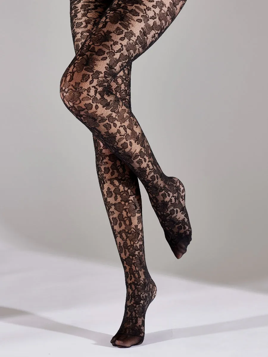 Pretty Polly Floral Lace Patterned Fashion Tights