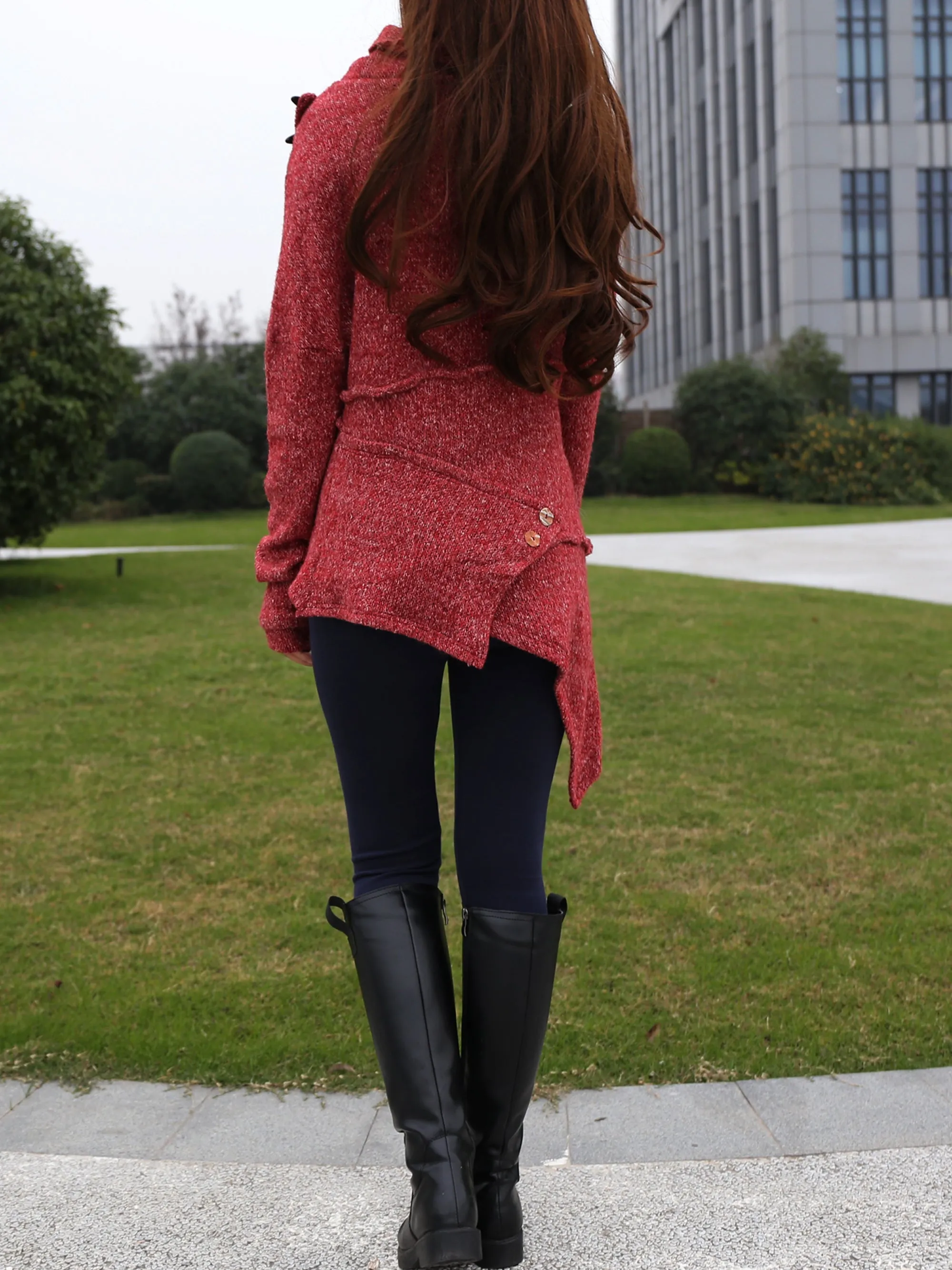 Pullover Sweater/Tunic Top for Leggings/Knit Tunic top/ Long Sleeve Top(Y1653)