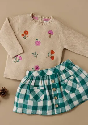 Pure Baby Autumn Flower Jumper