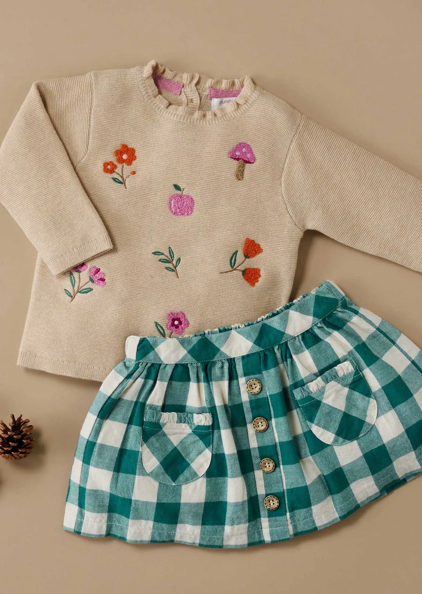 Pure Baby Autumn Flower Jumper