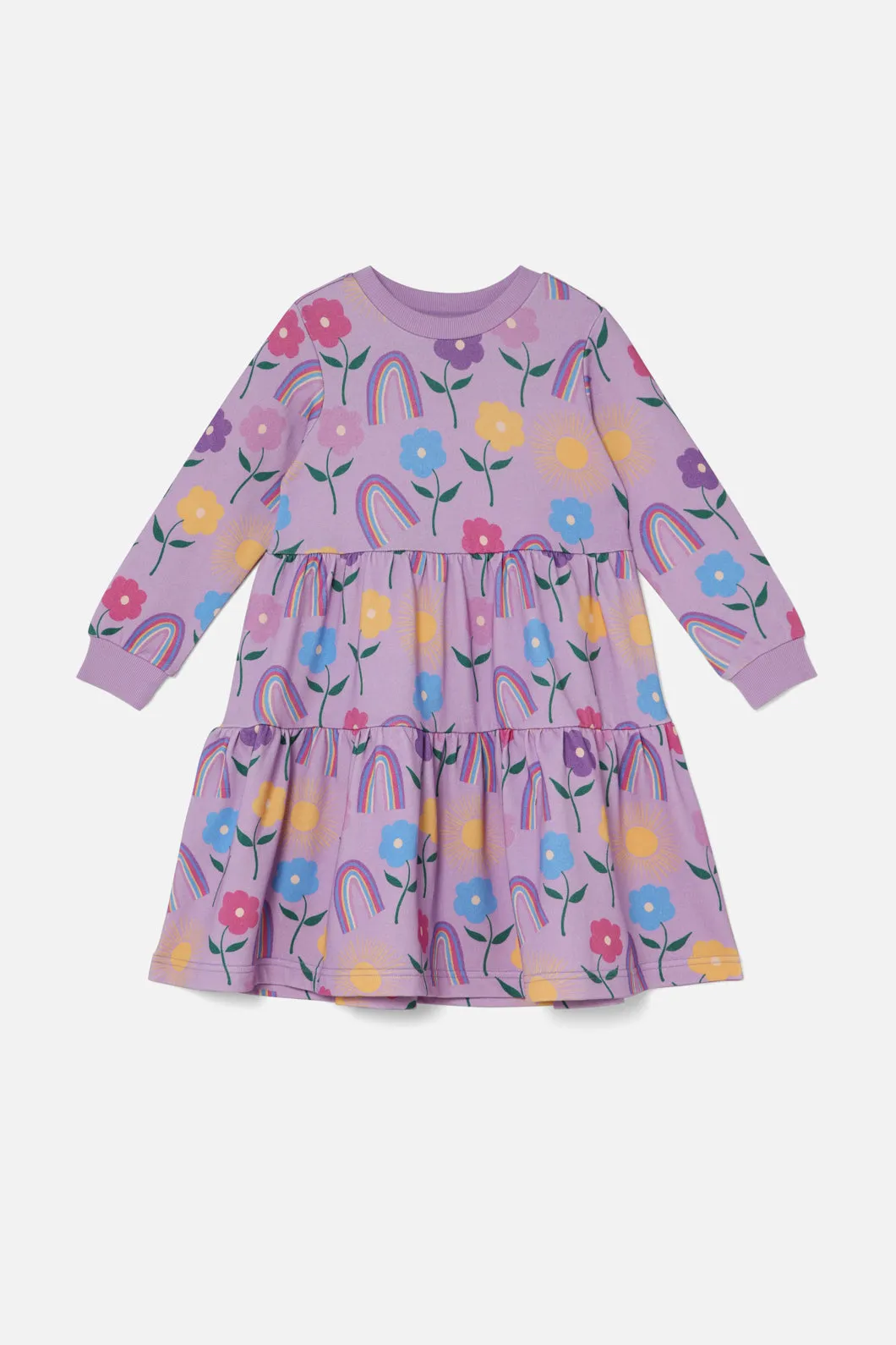 Rainbow Kids Tiered Dress