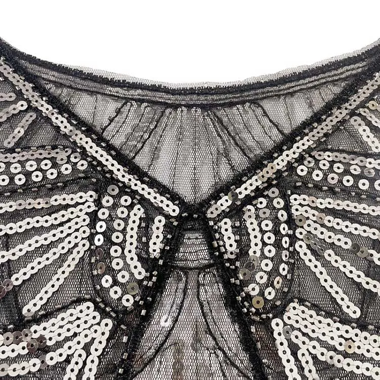 Sequin Beaded Shawl Wraps Evening Cape Scarf for Wedding Prom