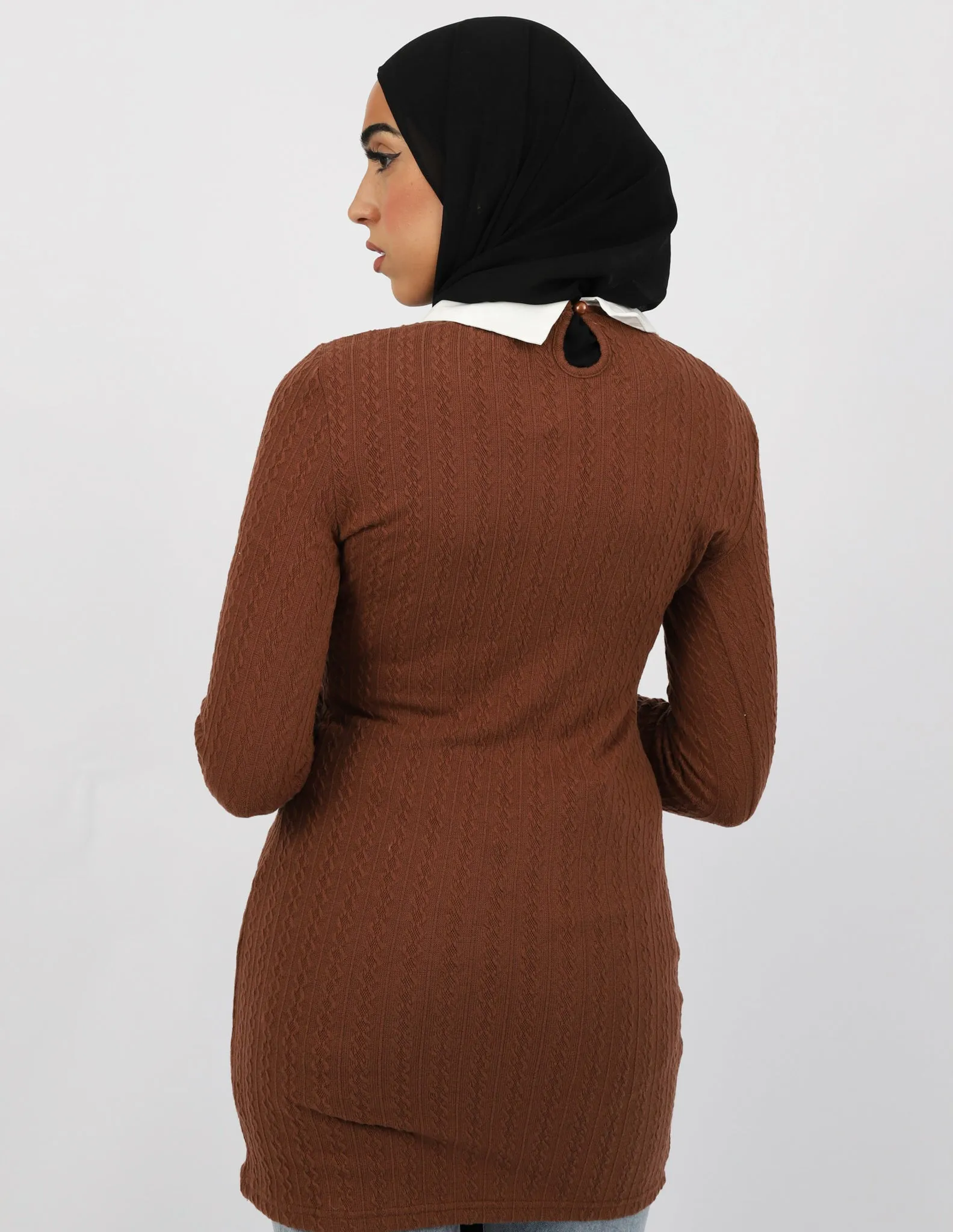 Shirt Underlay Knit Dress