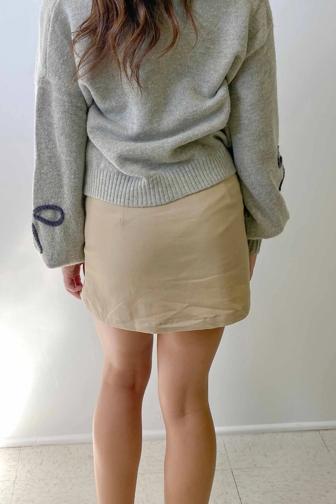 Side Slit Mini Skirt