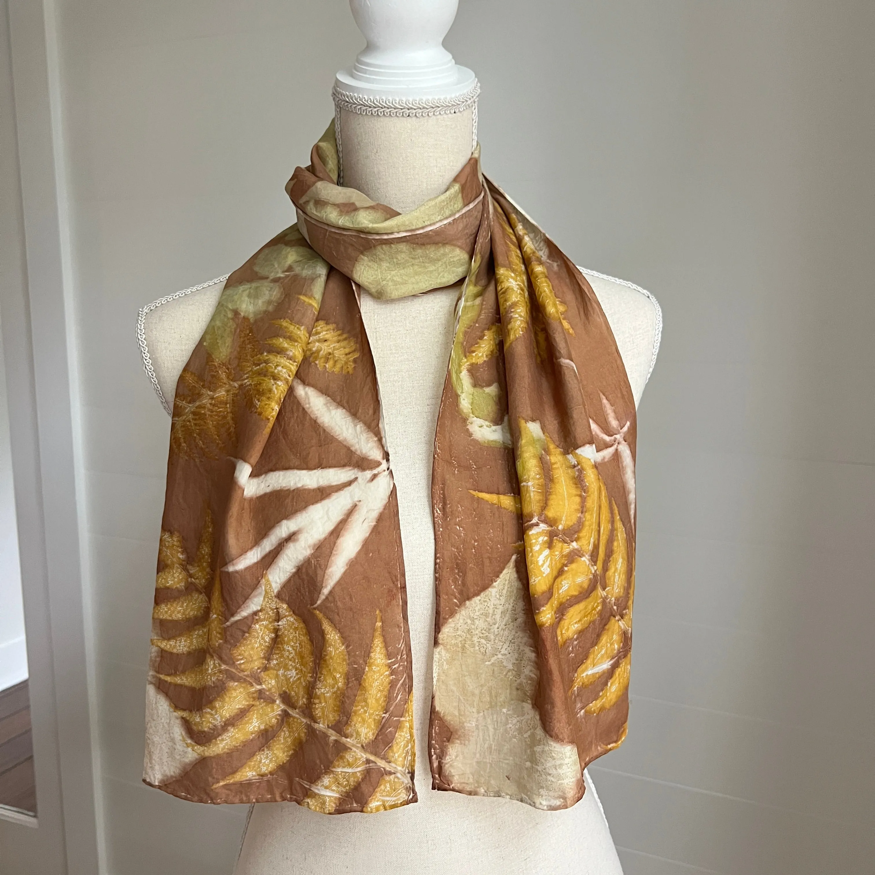 Silk Scarf | "Kelly" Black Walnut