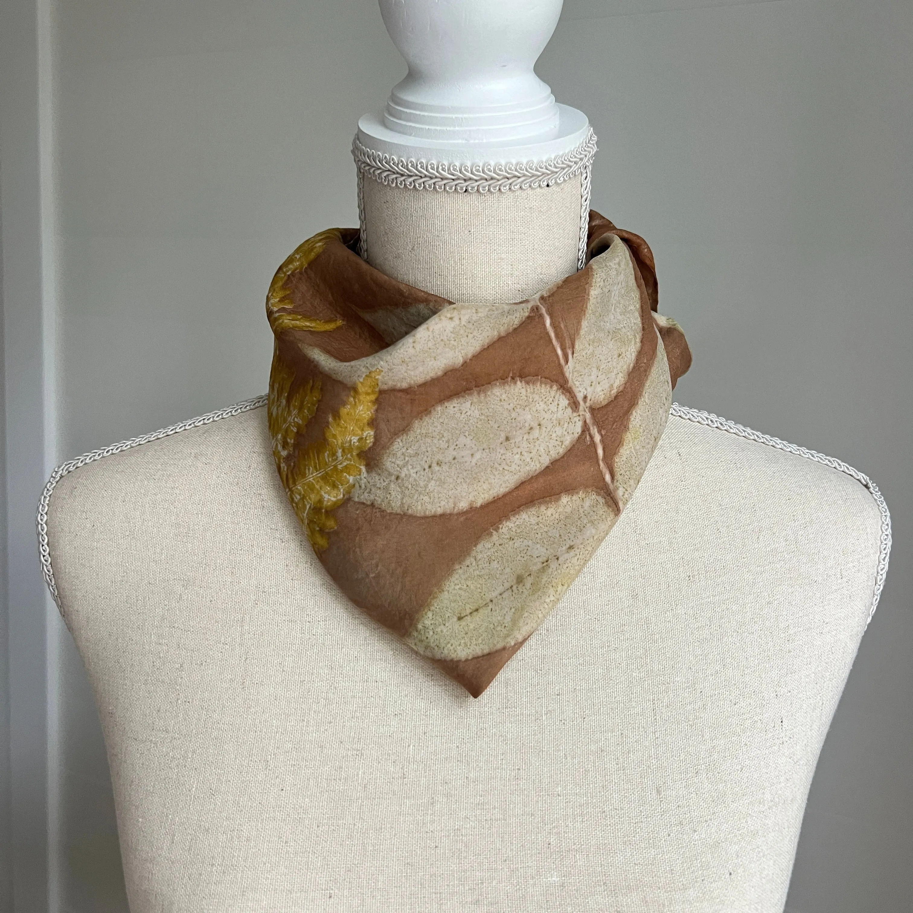 Silk Scarf | "Kelly" Black Walnut