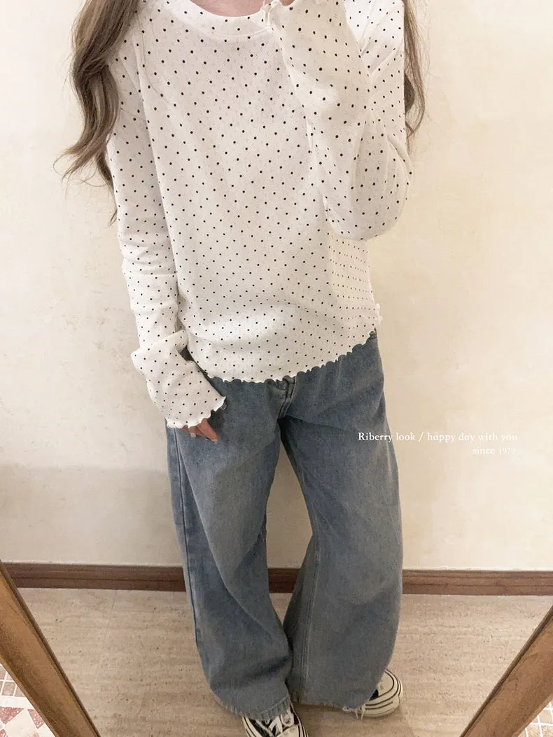 Simple Days with cotton dot dot top matching