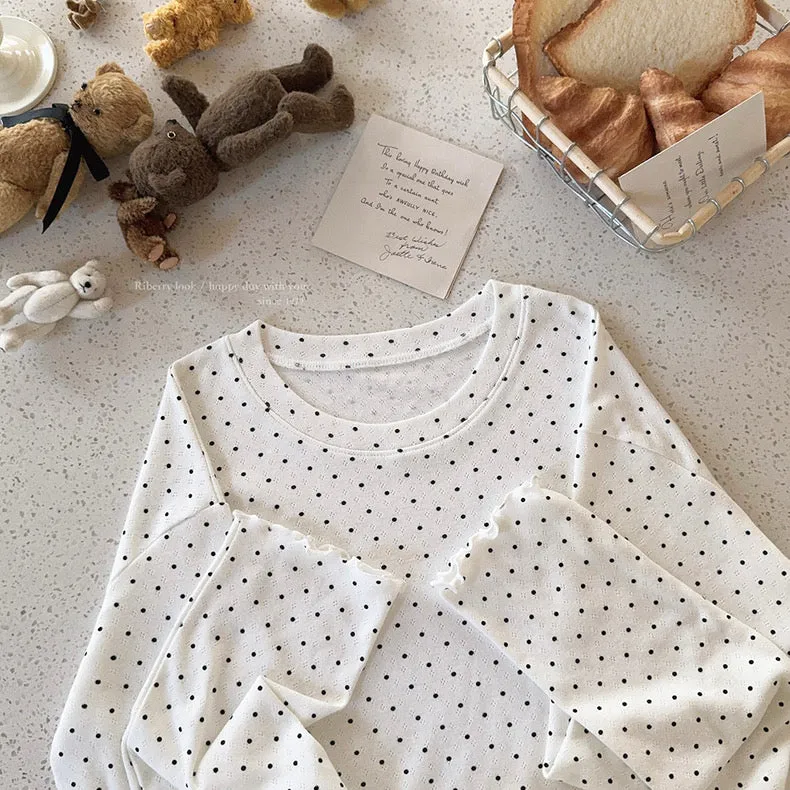 Simple Days with cotton dot dot top matching