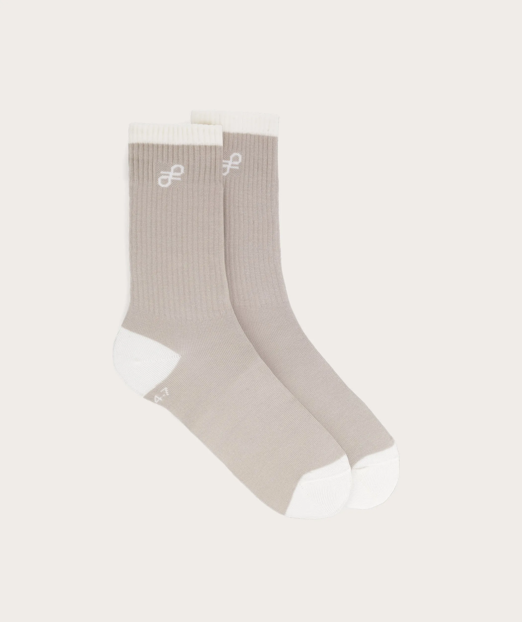 Socks FOM Crew Twin Pack - Stone & Onyx Knot (Size 4-7)