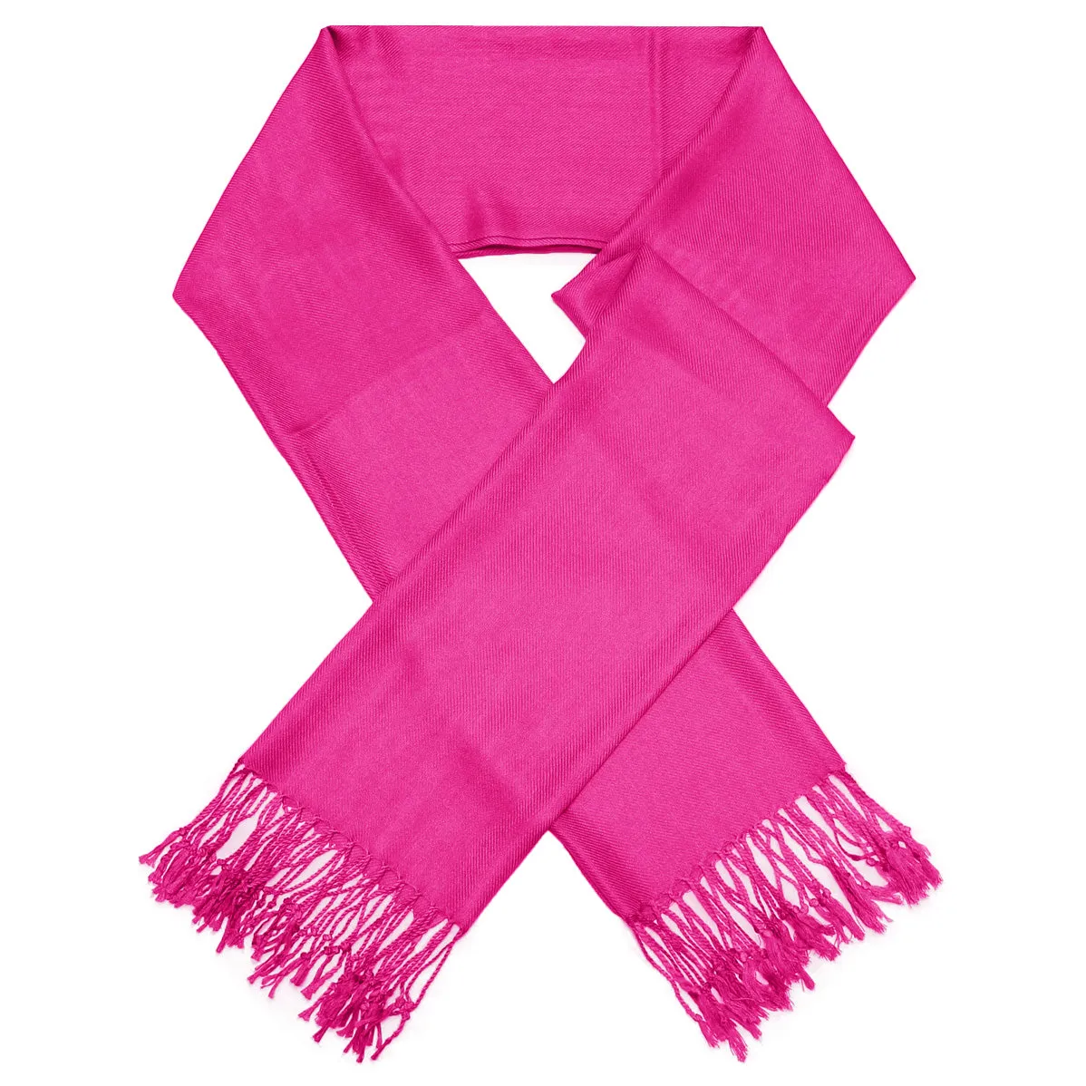 Solid Fuchsia Pashmina Scarves