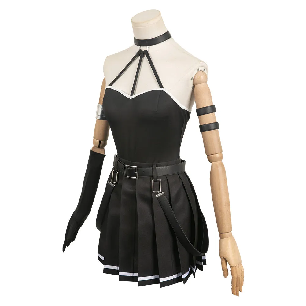 Sousou No Frieren Ubel Women Black Dress Party Carnival Halloween Cosplay Costume