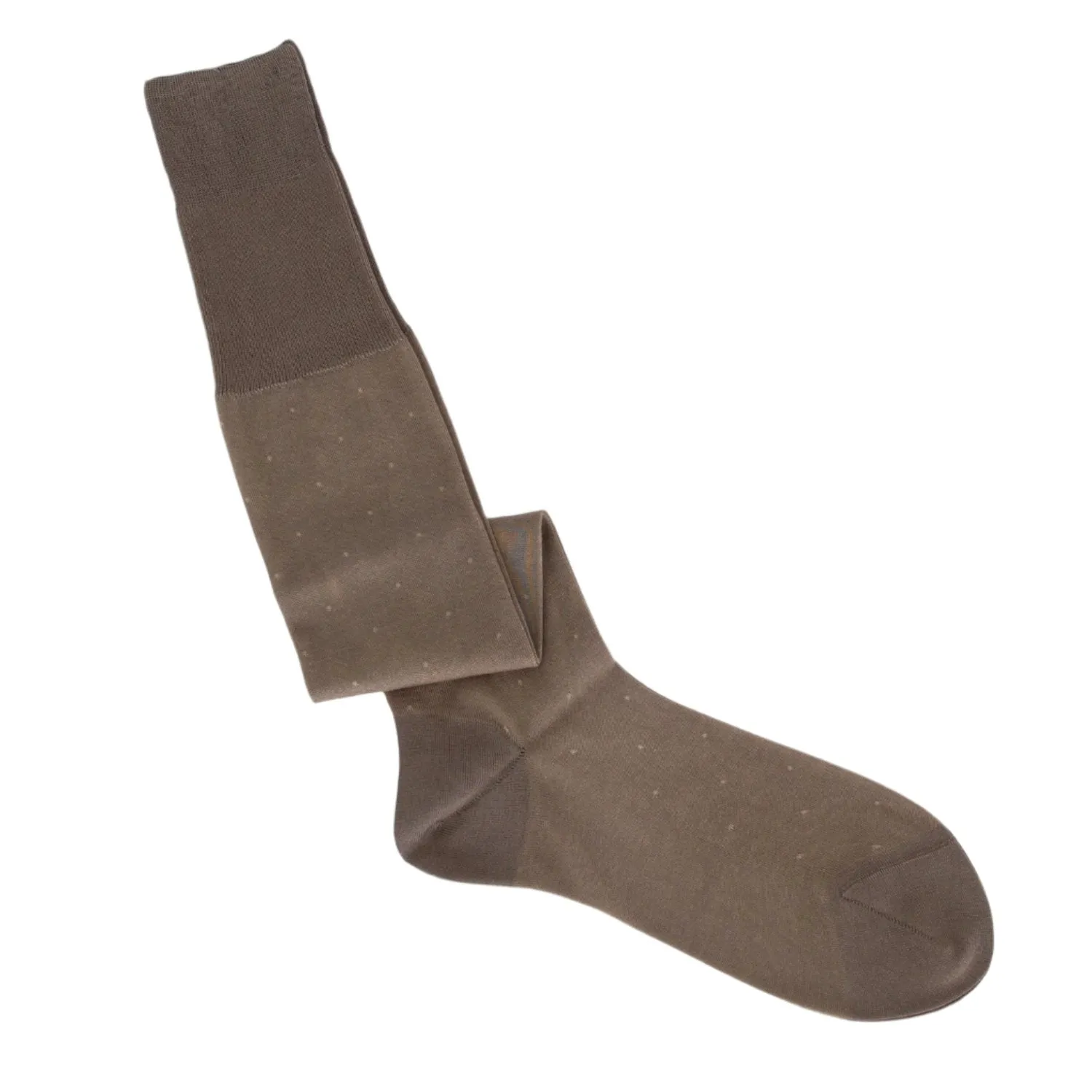 Sovereign Grade Giotto Small Dot Melange Cotton Dress Sock