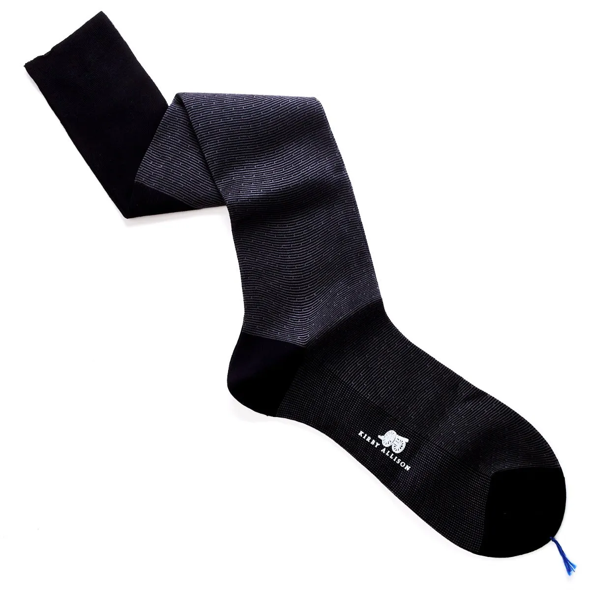 Sovereign Grade Horizontal Jacquard Cotton Dress Sock