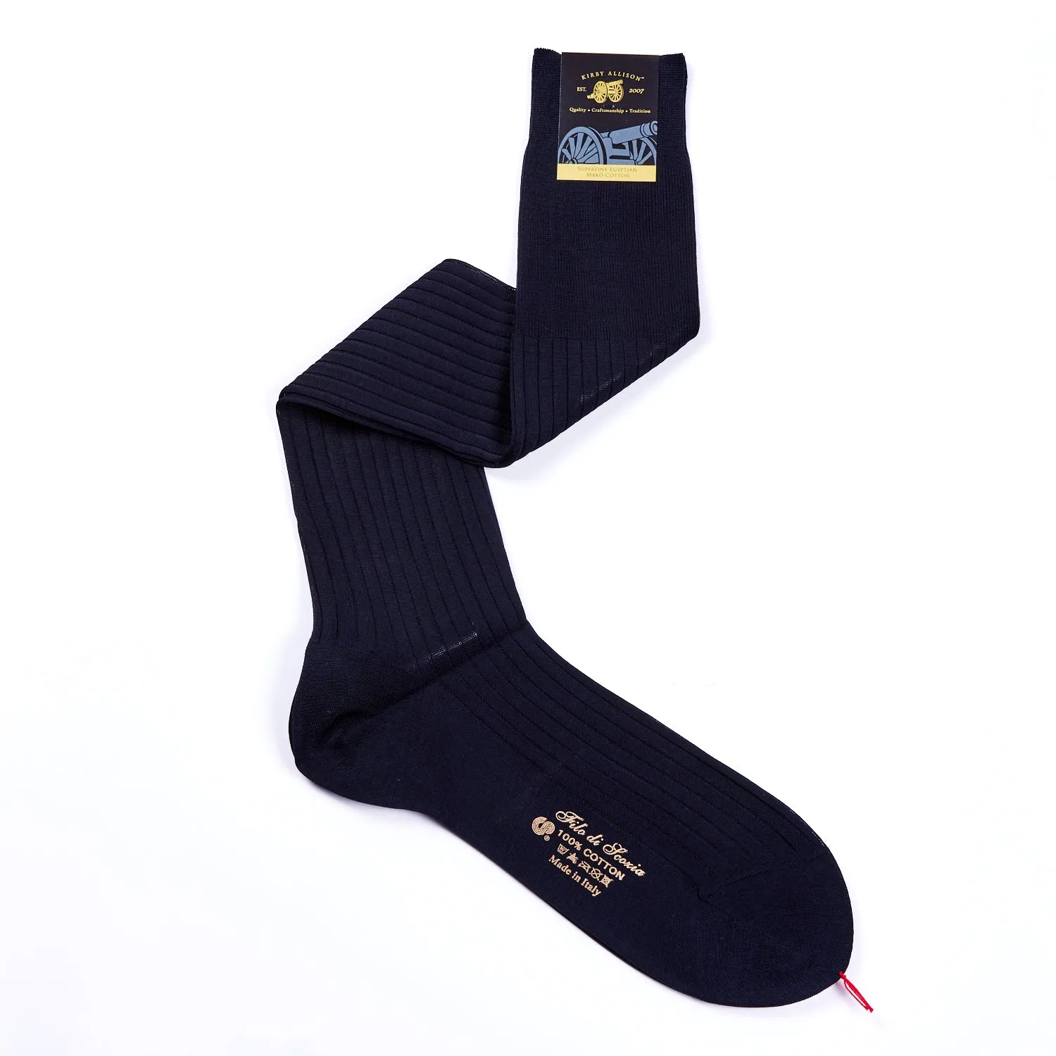 Sovereign Grade Super-Fine Over-the-Calf 920L 100% Cotton Dress Sock