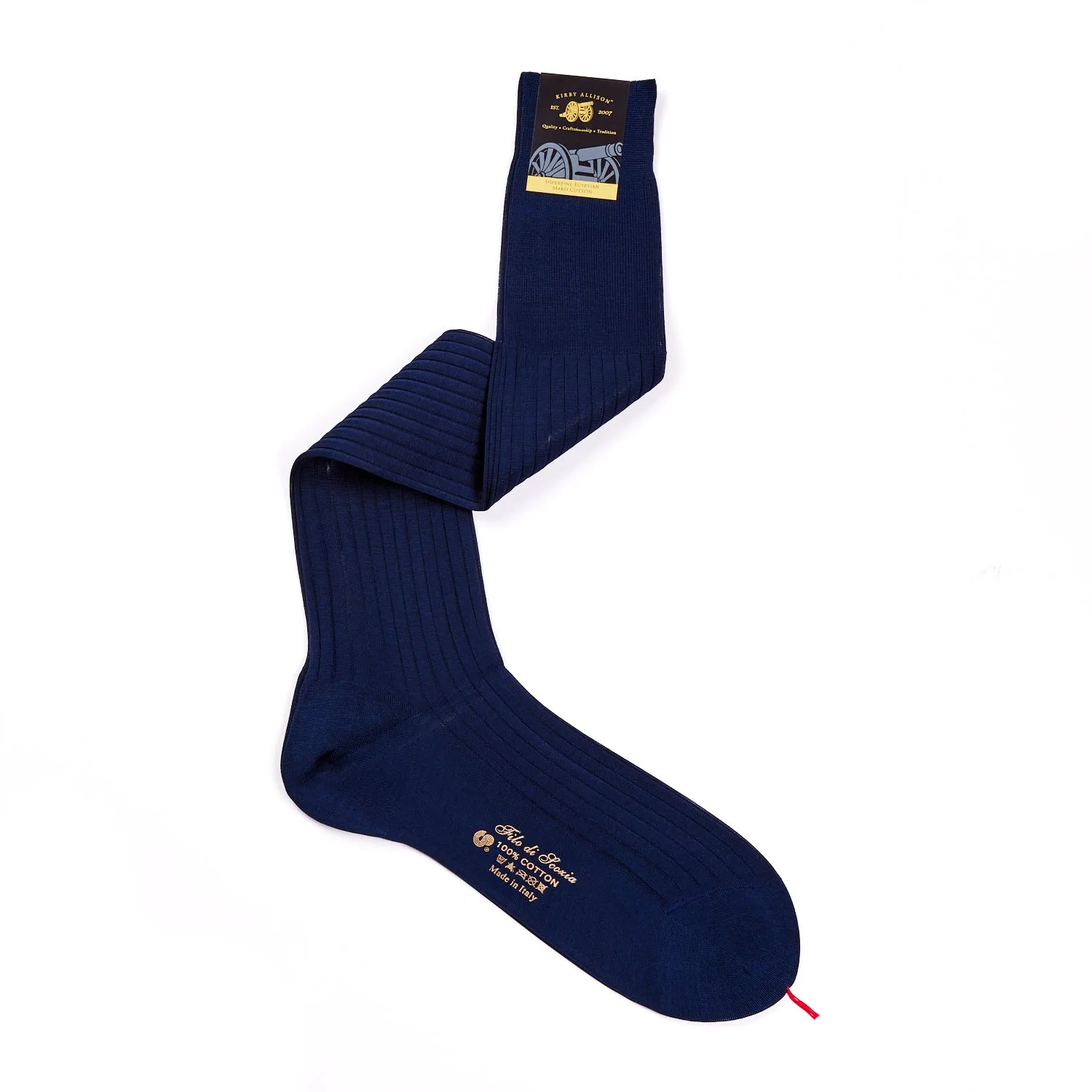 Sovereign Grade Super-Fine Over-the-Calf 920L 100% Cotton Dress Sock