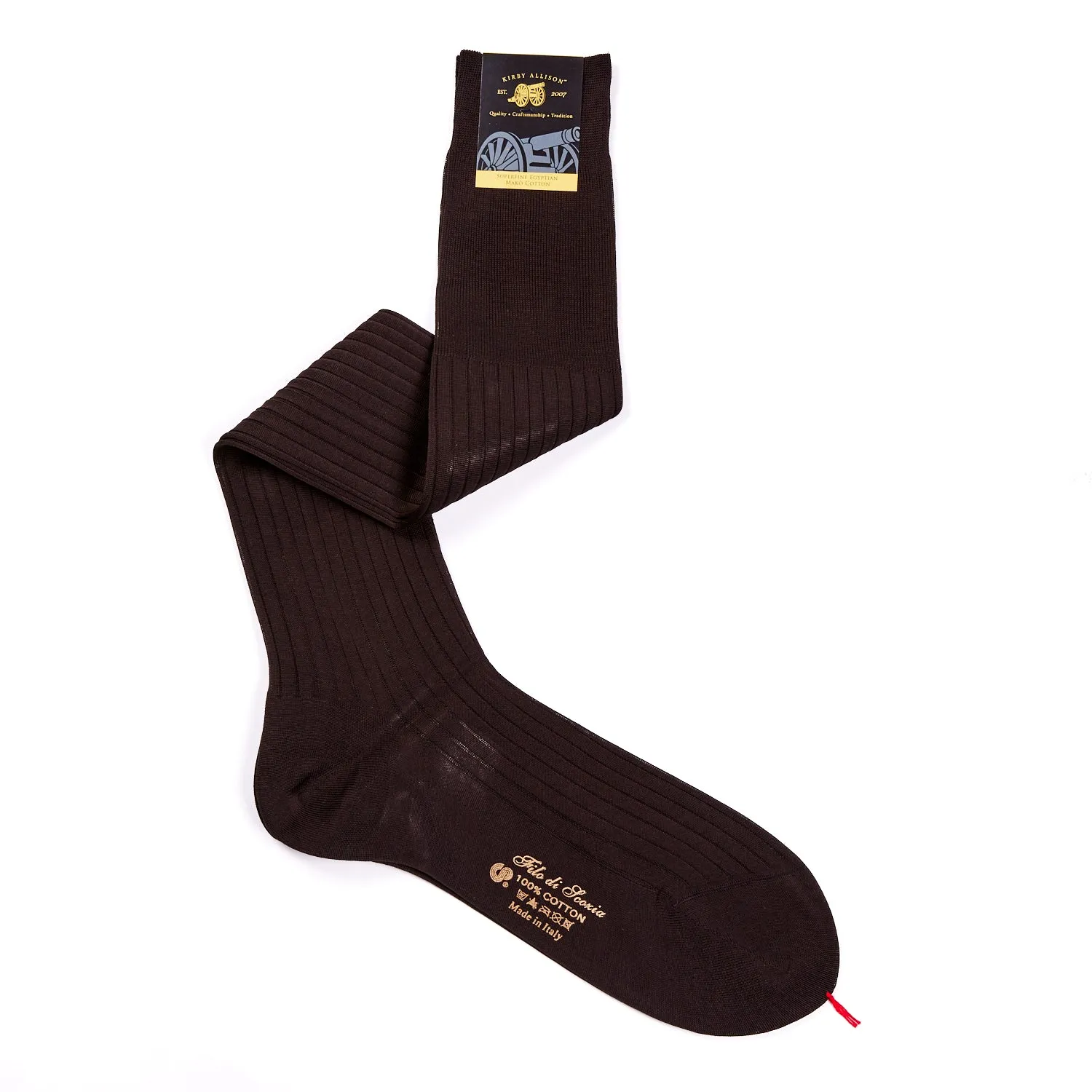 Sovereign Grade Super-Fine Over-the-Calf 920L 100% Cotton Dress Sock