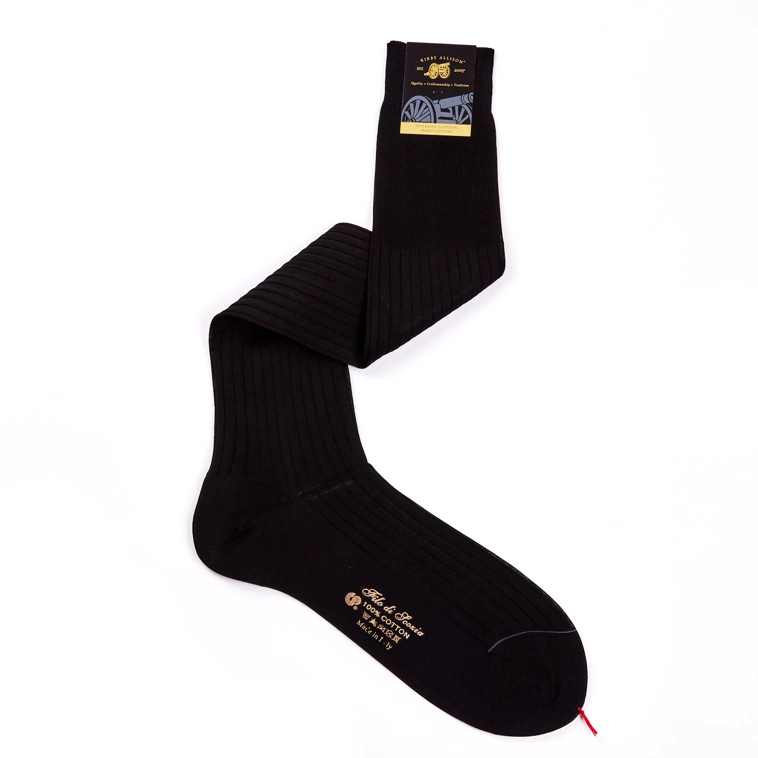 Sovereign Grade Super-Fine Over-the-Calf 920L 100% Cotton Dress Sock