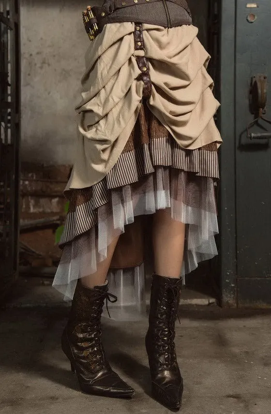 Steampunk Ruched Skirt