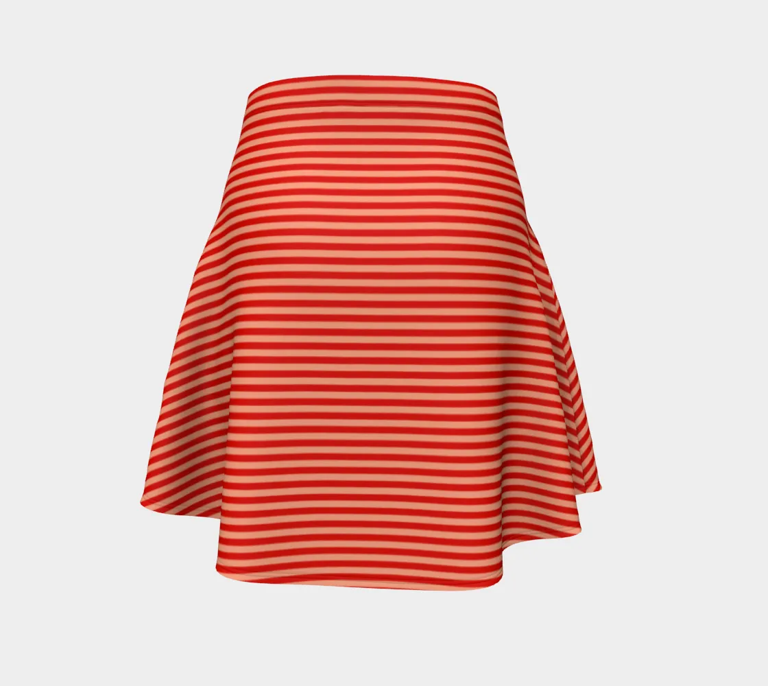 Stripe Flare Skirt