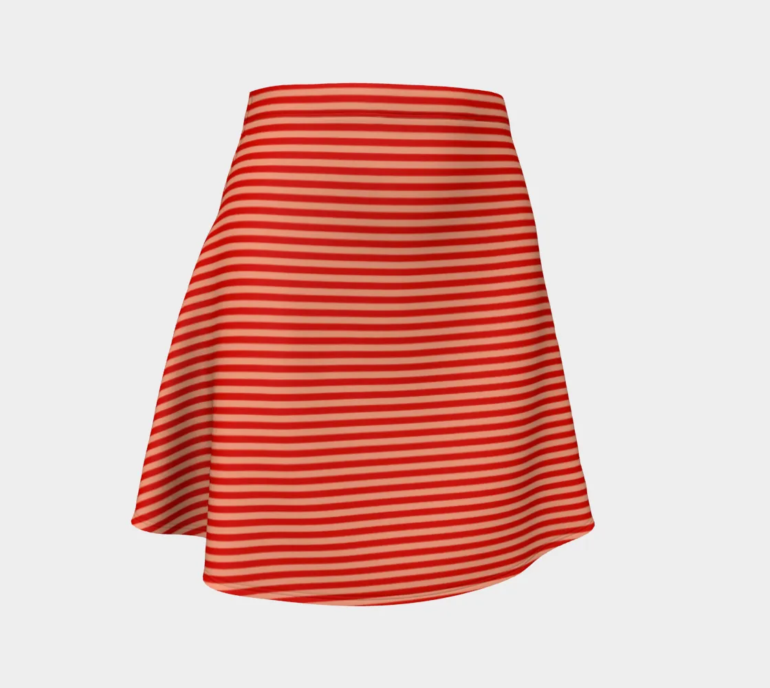 Stripe Flare Skirt