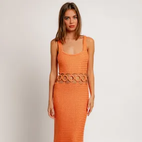 tangerine dreams cutout maxi