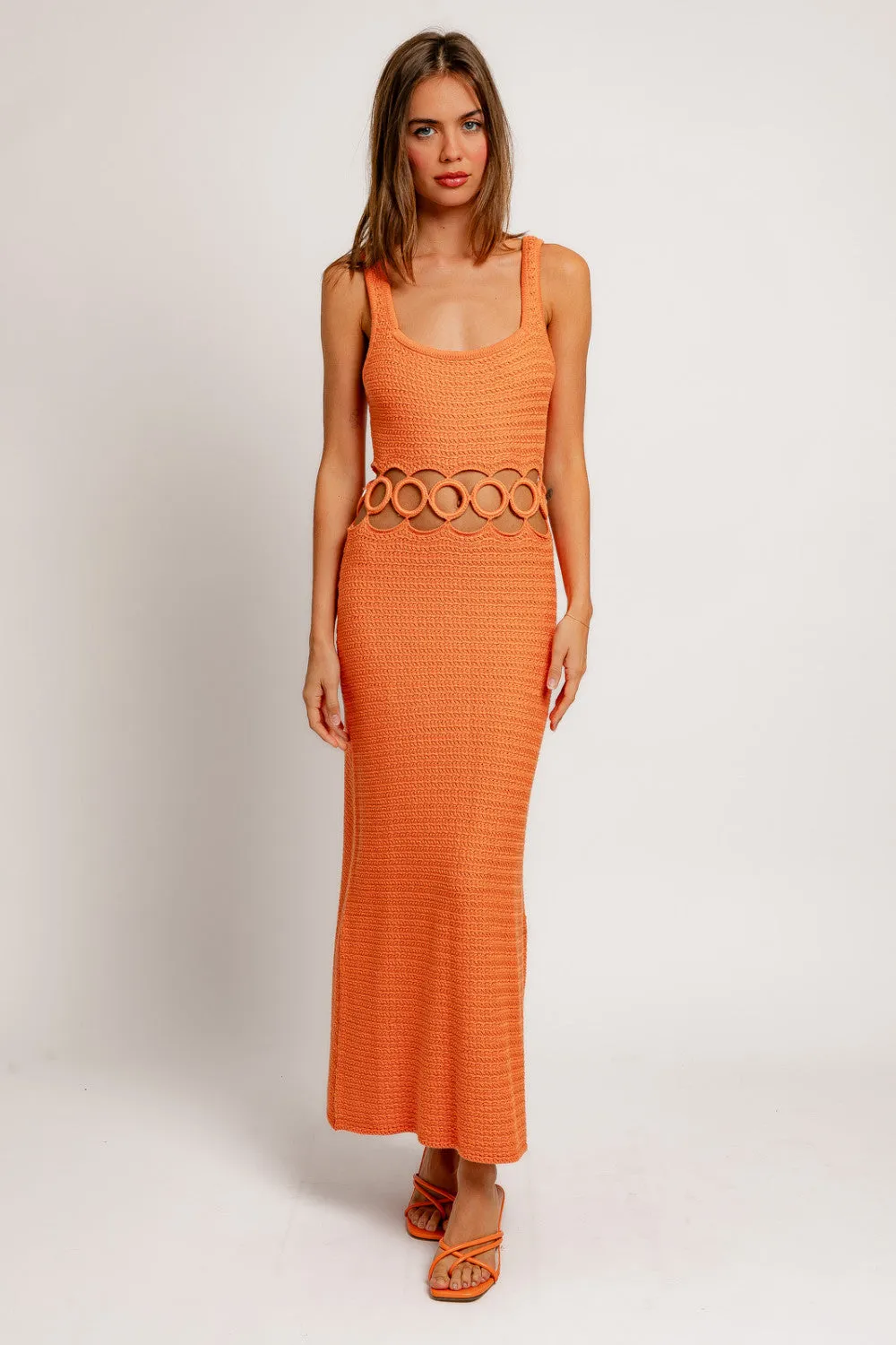 tangerine dreams cutout maxi