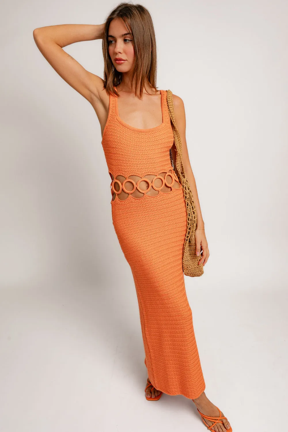 tangerine dreams cutout maxi